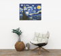 Wallity Lienzo Decorativo La noche estrellada de Vincent van Gogh 30 x 40 cm